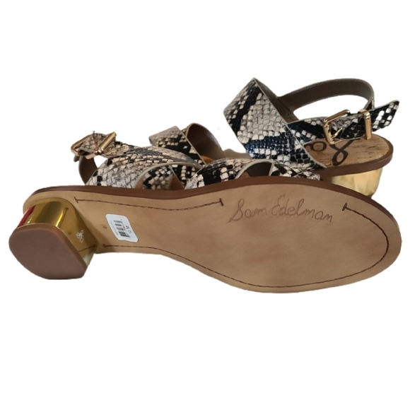 SAM EDELMAN TEEN PUTTY REPTILE SANDALS - Picture 4 of 6